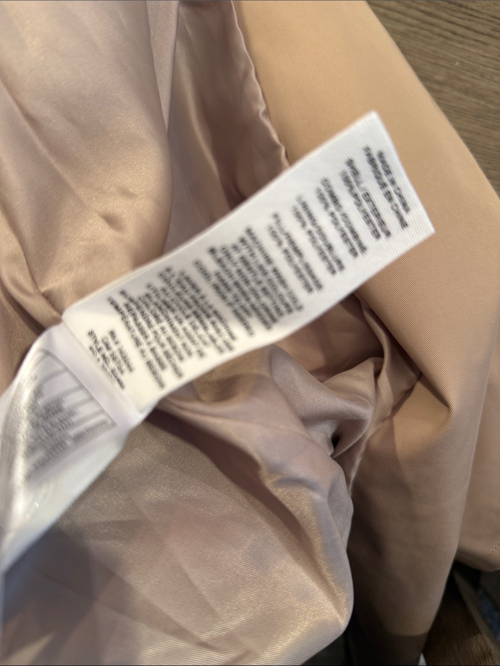 Avec Les Filles Hooded Belted Water Resistant Rain Coat in Khaki Size Small NWOT - Picture 6 of 6